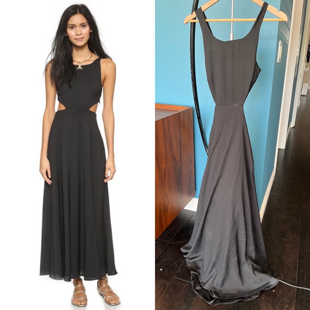 Mara Hoffman Cutout Maxi Dress - Black, Size 0